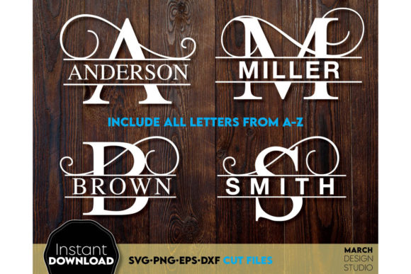 Download Alphabet Split Monogram Bundle Letters - Monogram Collection