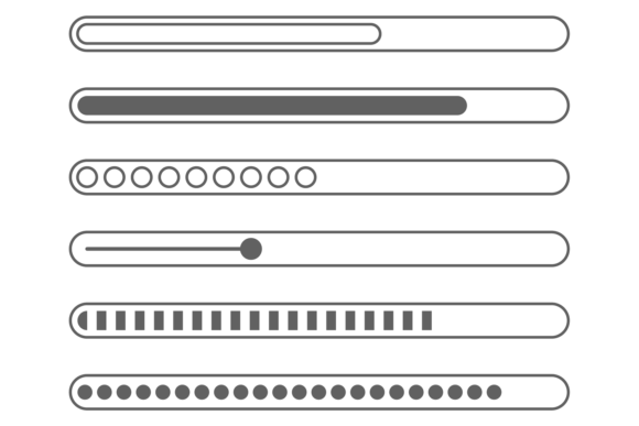 Download Progress Bar Set. Web Ui Graphic Element - Graphic element Collection