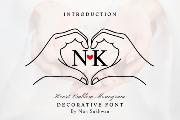 Download Heart Emblem Monogram - Monogram Collection