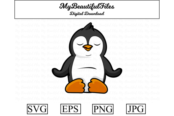 Download Yoga Penguin Meditation Cartoon - Meditation Collection