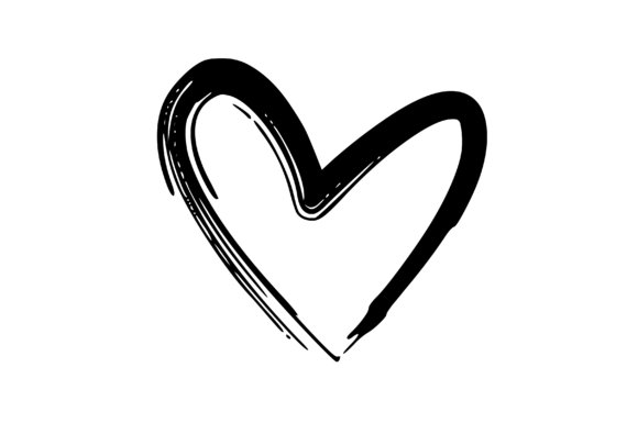 Download Rough Hand Drawn Hearts Graphic Element - Graphic element Collection